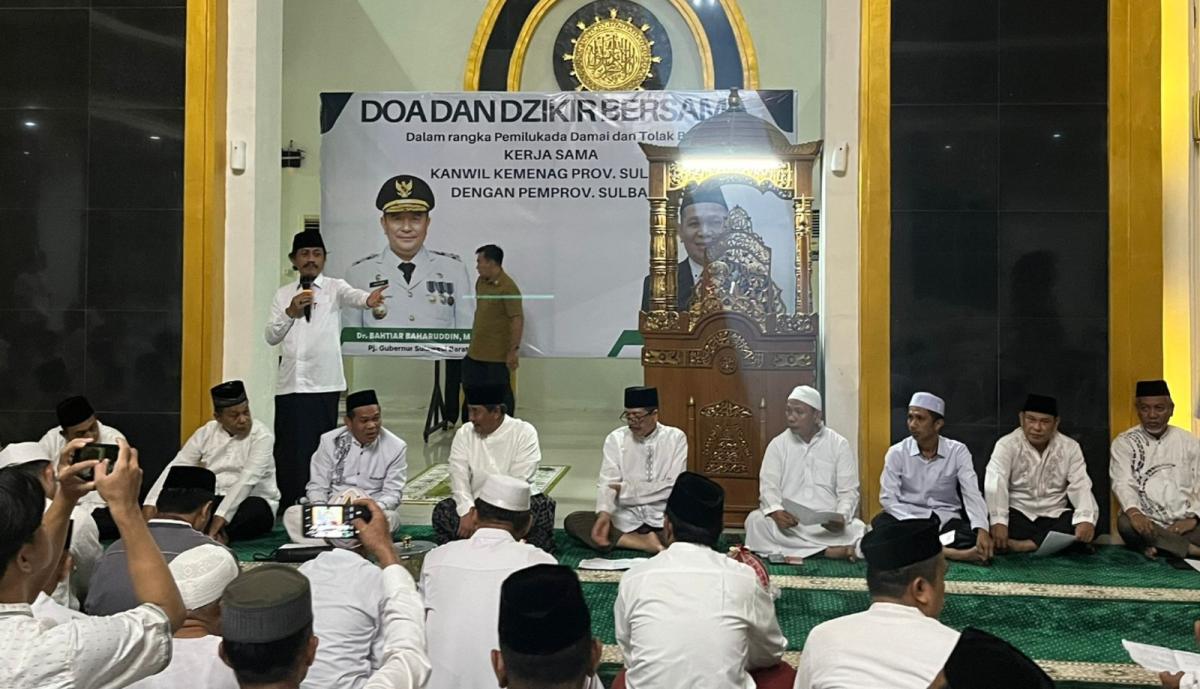  Kemenkumham Sulbar Hadiri Doa dan Dzikir Bersama