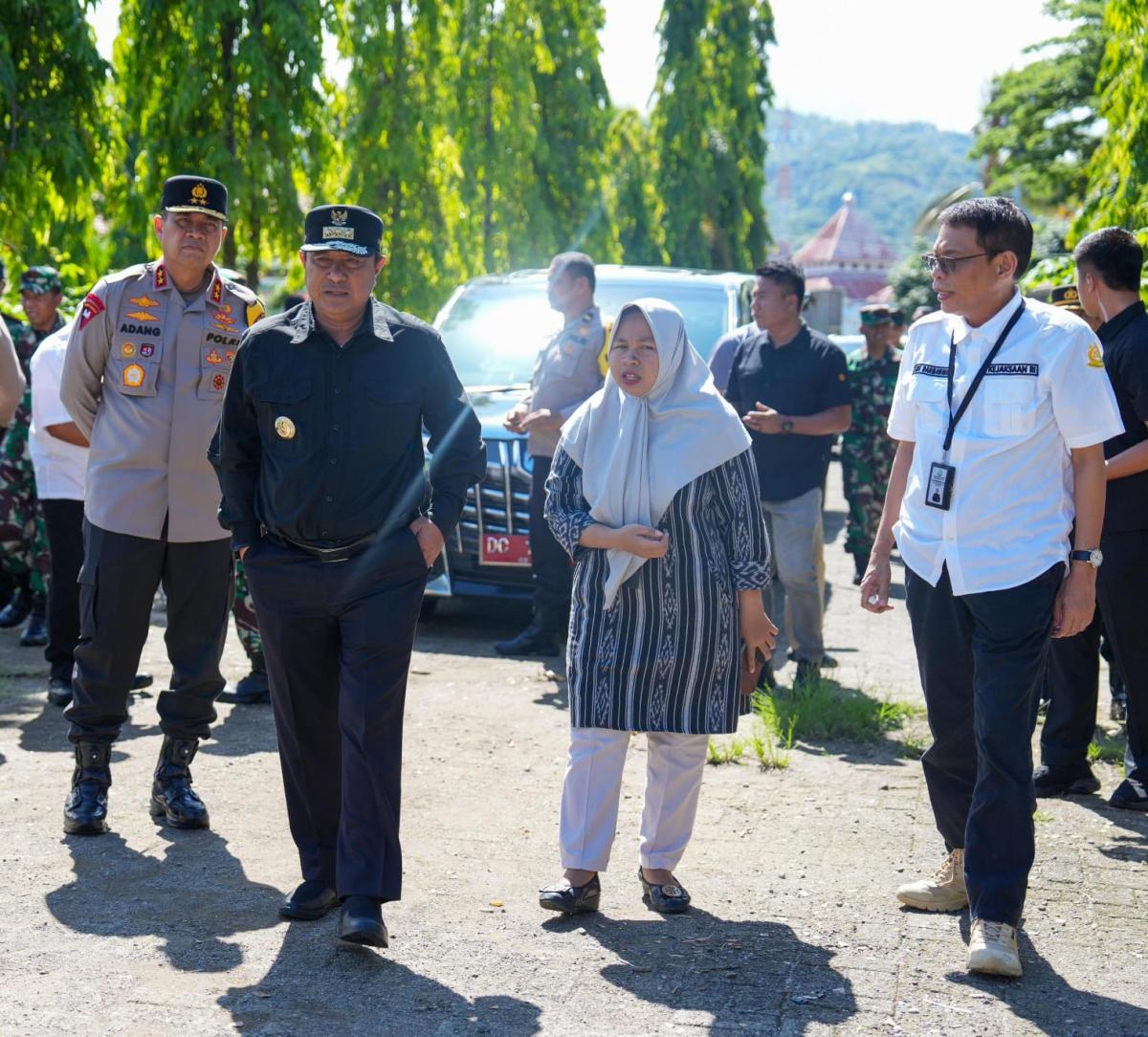 PJ Bahtiar Bersama Forkopimda Pantau TPS di Mamuju