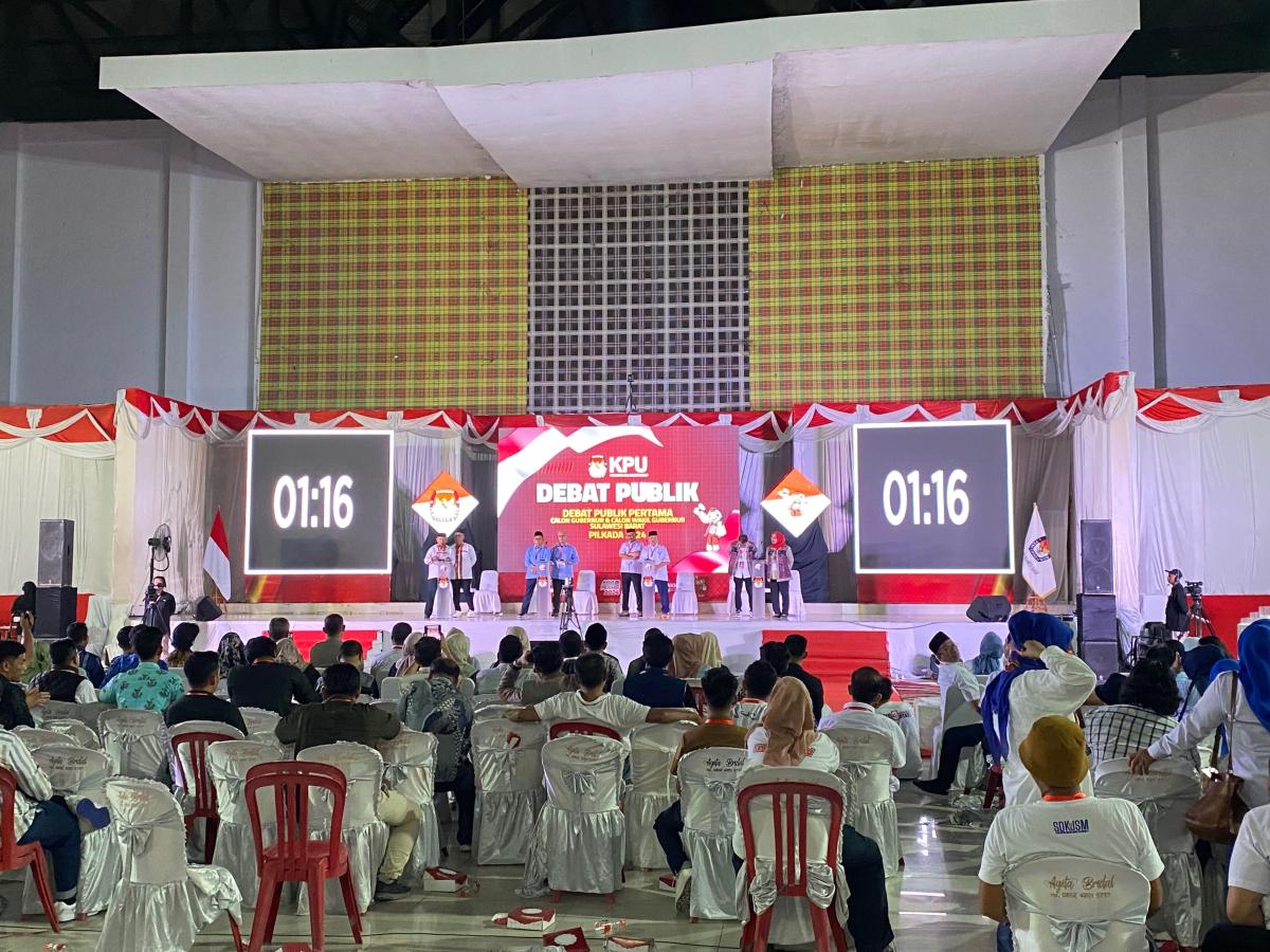 KPU Sulbar Coret EO yang Digunakan di Debat Pertama