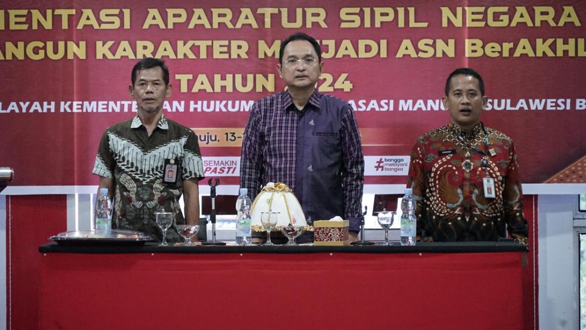 Kakanwil Kemenkumham Sulbar Gelar Orientasi ASN