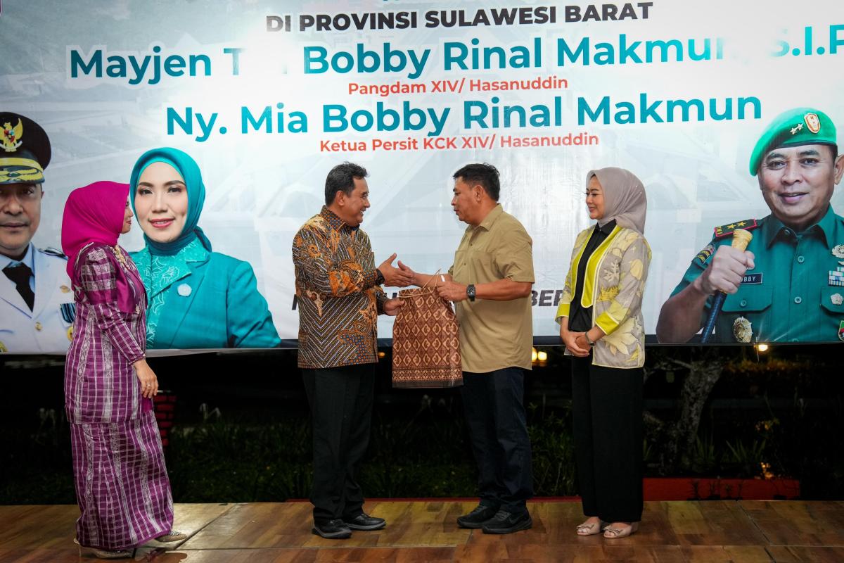 Ramah Tama Bersama Pangdam XIV/Hasanuddin, Pj Bahtiar: Kami Sangat Terbantu Hadirnya TNI