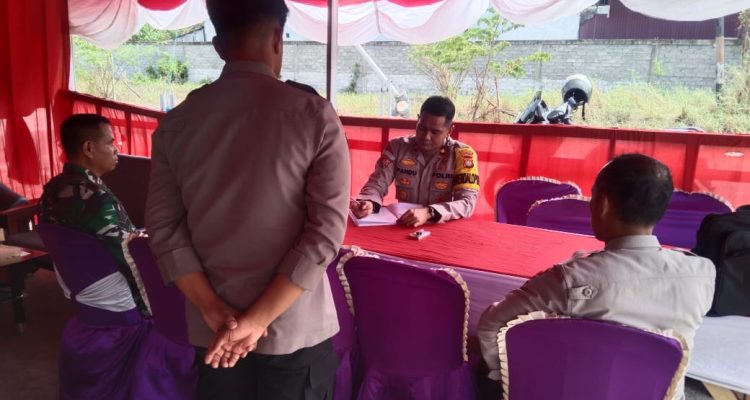 Kabag Ops Polres Pasangkayu Cek Kesiapan Pos Ops Lilin Marano 2024