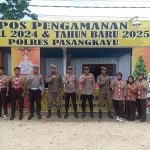 Kabag Ren Polres Pasangkayu Melakukan Pengecekan Pos Pam Natal dan Tahun Baru di Wilayah Baras