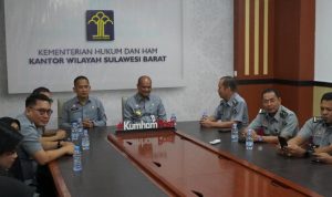 Kemenkum Sulbar Hadiri Pencanangan Pembangunan ZI dan Peluncuran Transformasi Digital,