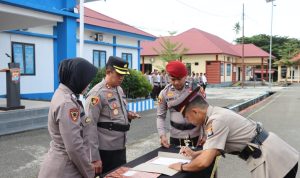 Kapolres Pimpin Sertijab Dan Penyerahan Jabatan Di Lingkup Polres Pasangkayu