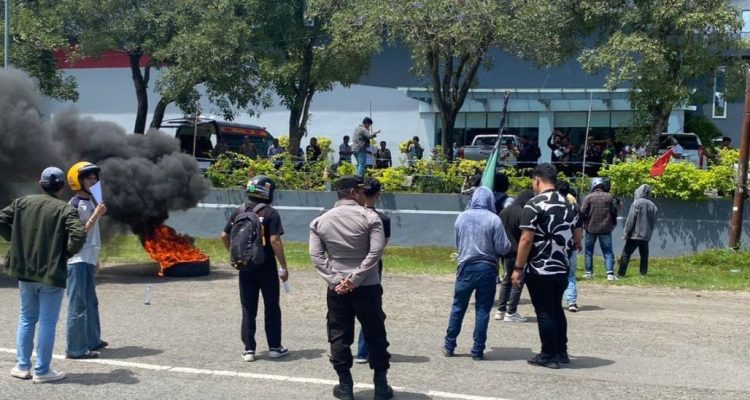 Polresta Mamuju Pengamanan Ketat di Sejumlah Titik Aksi Unras