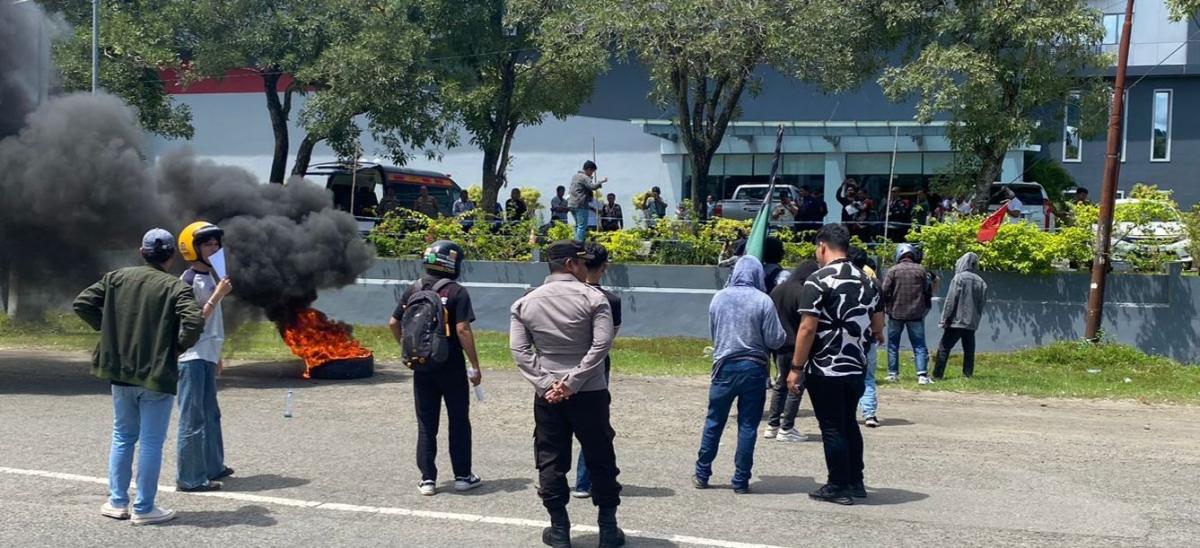 Polresta Mamuju Pengamanan Ketat di Sejumlah Titik Aksi Unras