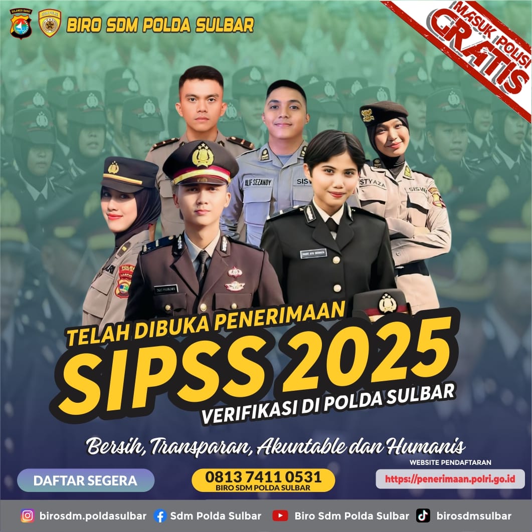  Polda Sulbar Buka Pendaftaran SIPSS