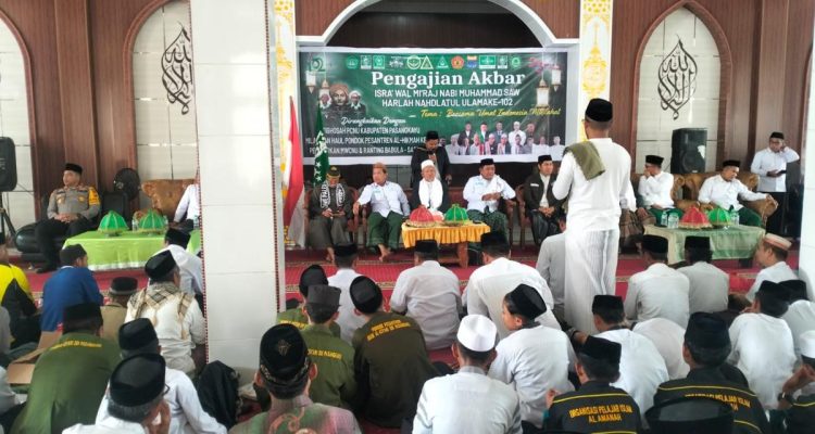 Kapolsek Baras Hadiri Kegiatan Pengajian Akbar Harla NU Ke-102.