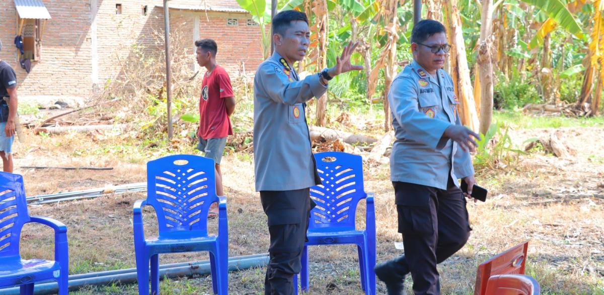 Kapolresta Mamuju Tinjau Langsung Kesiapan Lahan Penanaman Jagung Serentak 1 Juta Hektar Seluruh Indonesia