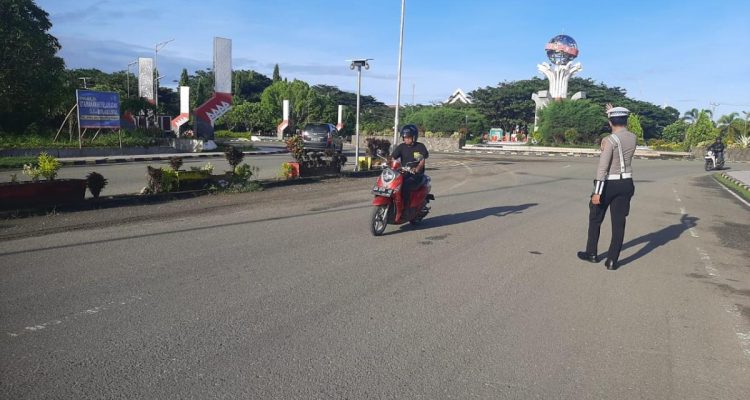 Satlantas Polres Pasangkayu Gencarkan Commander Wish Pagi