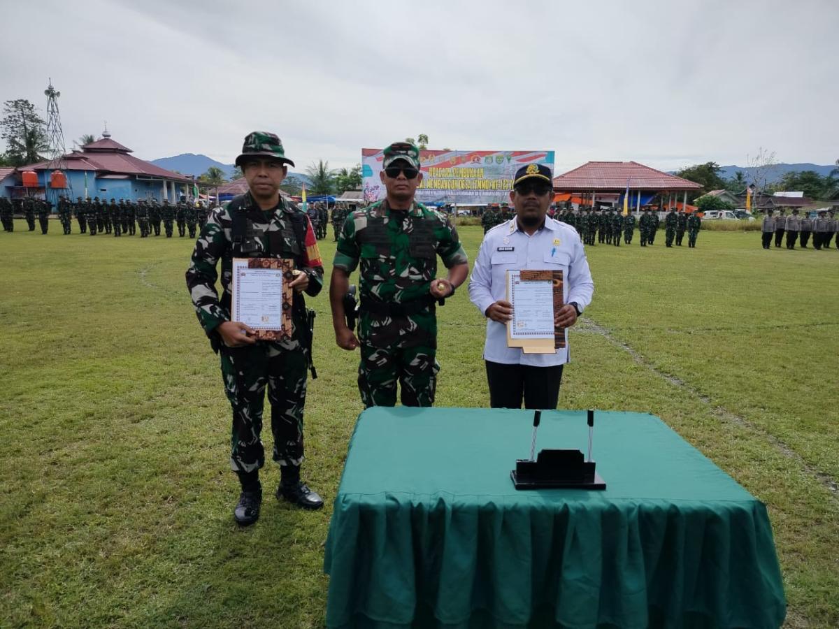 Danrem 142/Tatag Hadiri Pembukaan TMMD Ke- 123 di Wilayah Kodim 1427/Pasangkayu