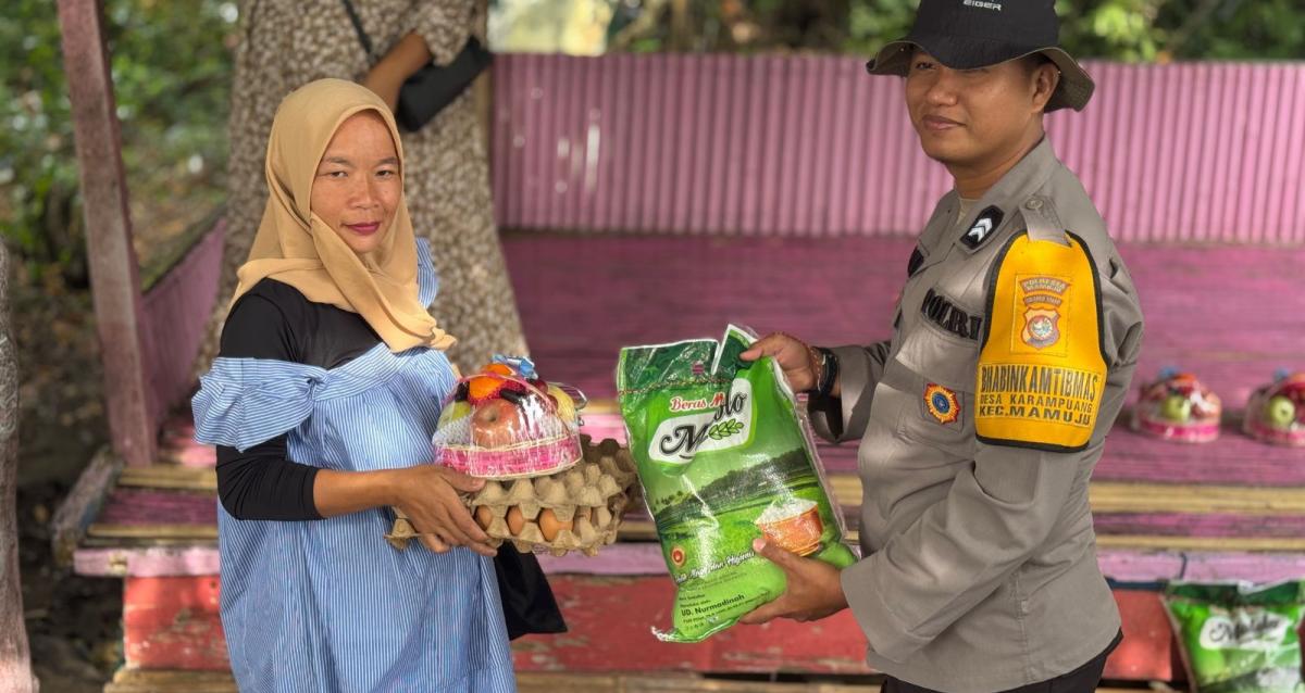Polresta Mamuju Gelar Kegiatan Penanganan Stunting dan Salurkan Sembako