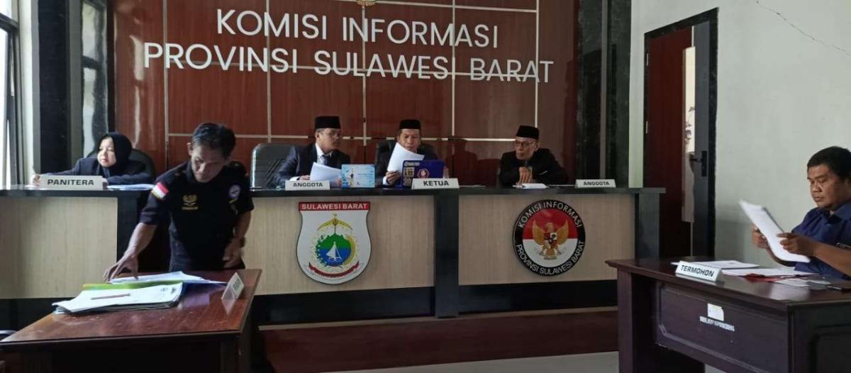 KI Sulbar Kembali Sidangkan Lima Permohonan Penyelesaian Sengketa Informasi