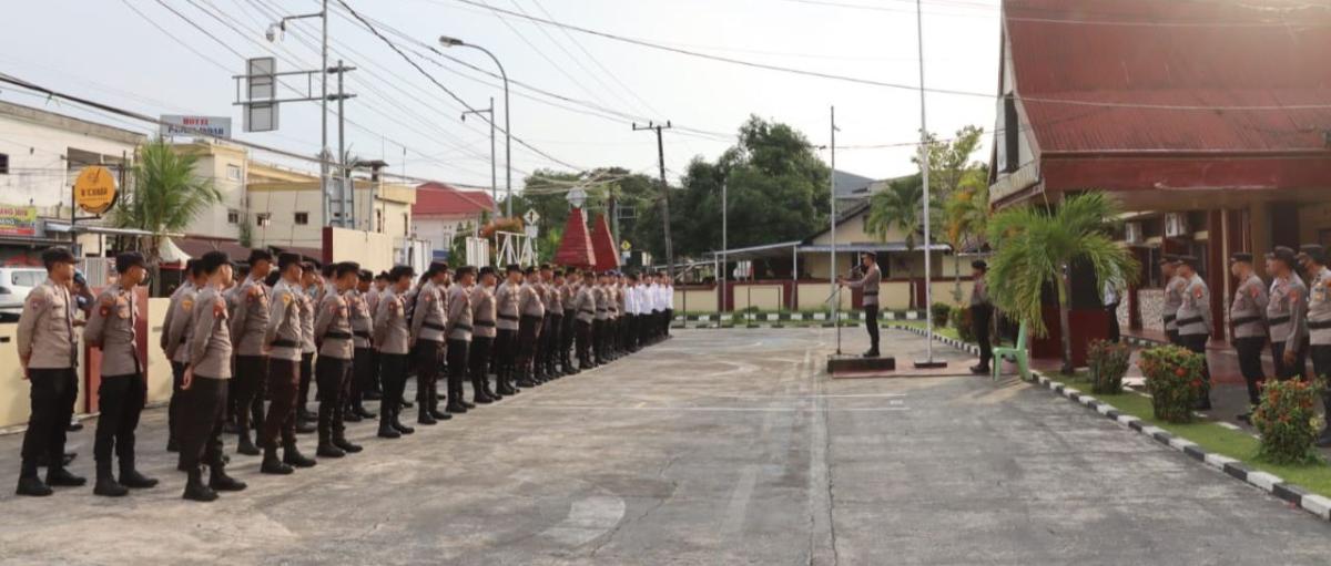 Polresta Mamuju Siagakan Ratusan Personil Untuk Pengamanan May Day
