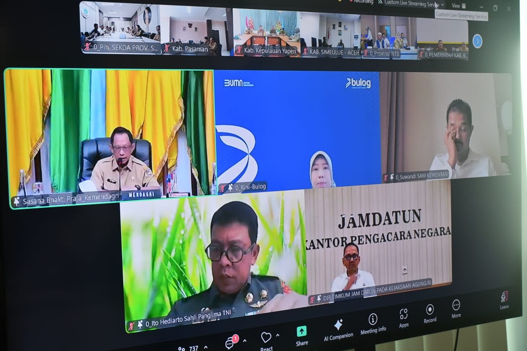 Dipimpin Kemendagri Tito Karnavian, Pemprov Sulbar Ikuti Rapat Pengendalian Inflasi Virtual Dipimpin Kemendagri Tito Karnavian, Pemprov Sulbar Ikuti Rapat Pengendalian Inflasi Virtual