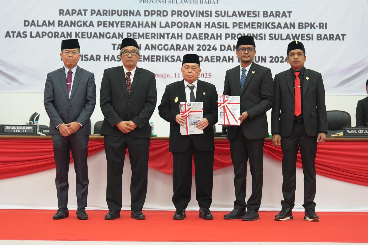 11 Tahun Berturut-turut! Pemprov Sulbar Raih WTP  11 Tahun Berturut-turut! Pemprov Sulbar Raih WTP