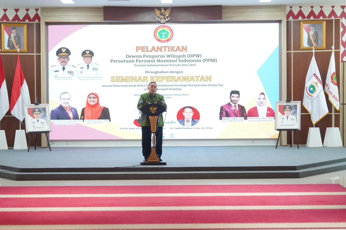 Wagub Sulbar Ajak Perawat Aktif Tangani Stunting dan Kemiskinan