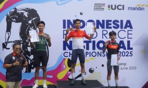 Ukir Sejarah, Atlet Balap Sepeda Asal Sulbar Sabet 2 Medali Emas di Kejurnas Banyuwangi