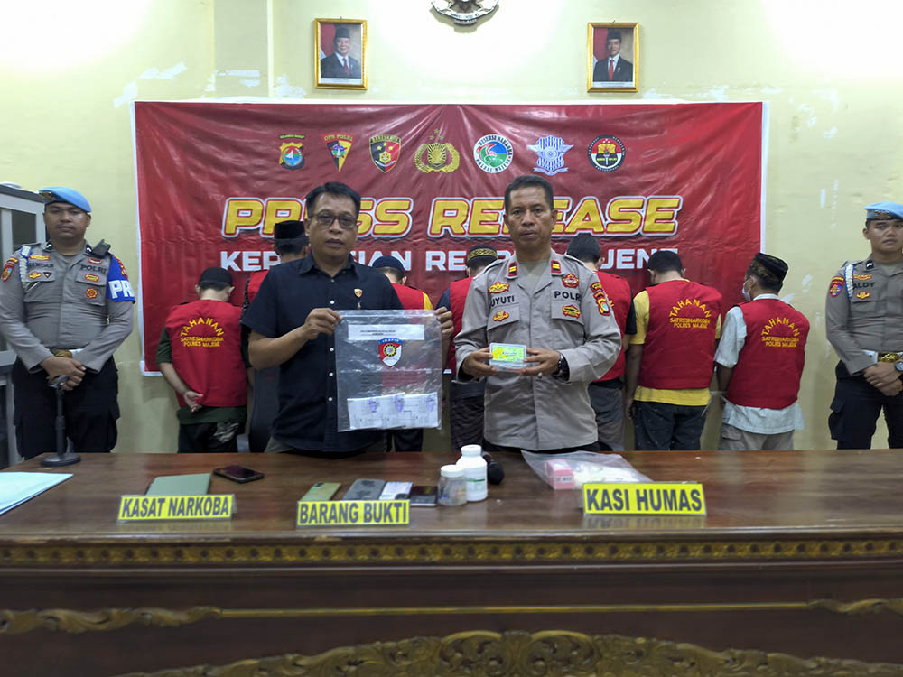 Satresnarkoba Polres Majene Ungkap 5 Kasus Sabu-Sabu Selama Bulan April hingga Juni 2025