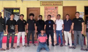 Tim Resmob Polresta Mamuju Amankan DPO Kasus Penganiayaan Berat di Balik Papan Mamuju - Tim Resmob