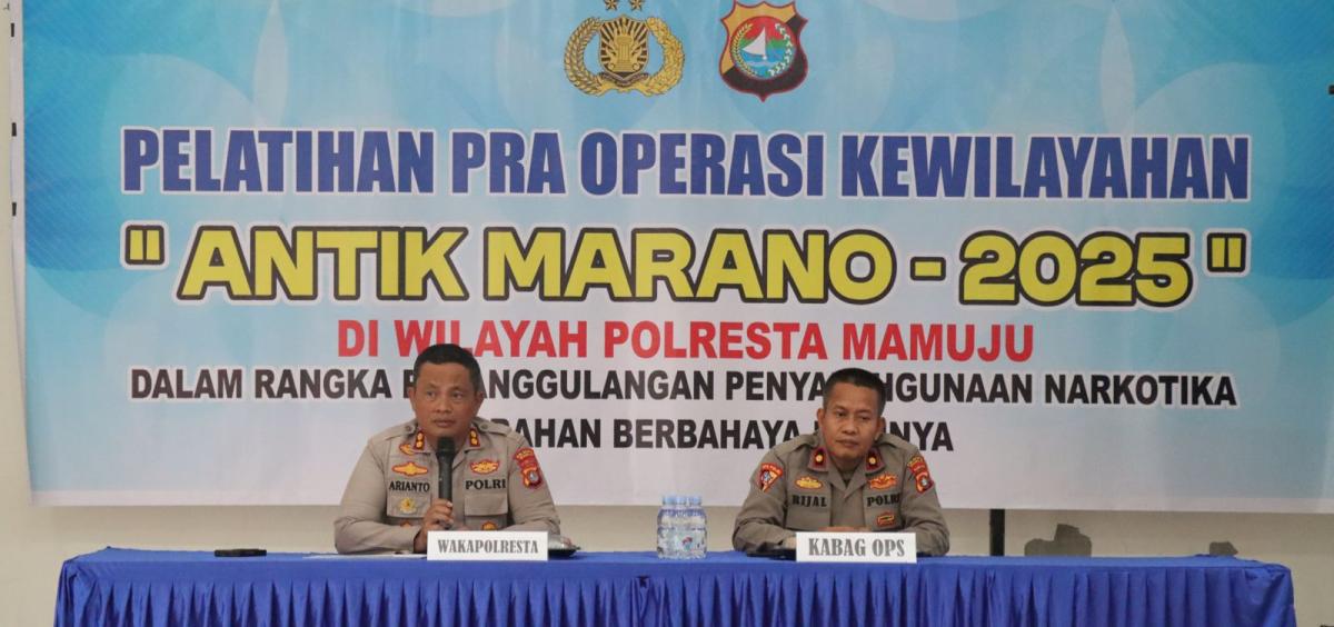 Berantas Peredaran Narkoba Hingga Bandarnya, Polresta Mamuju Gelar