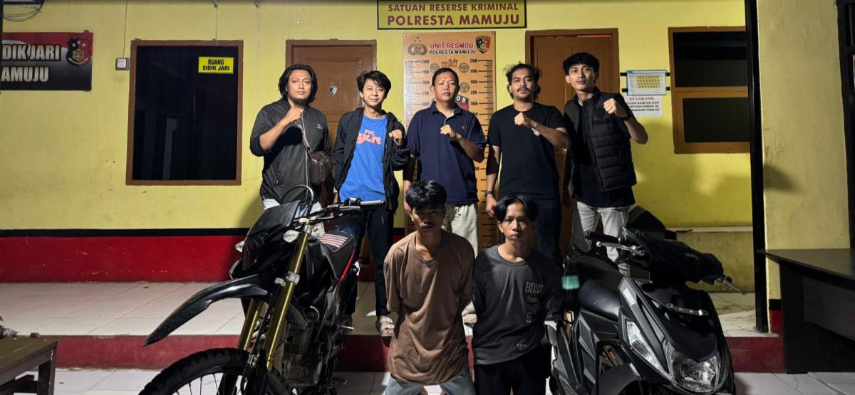 Tim Resmob Polresta MamuRingkus Komplotan Pelaku Curanmor