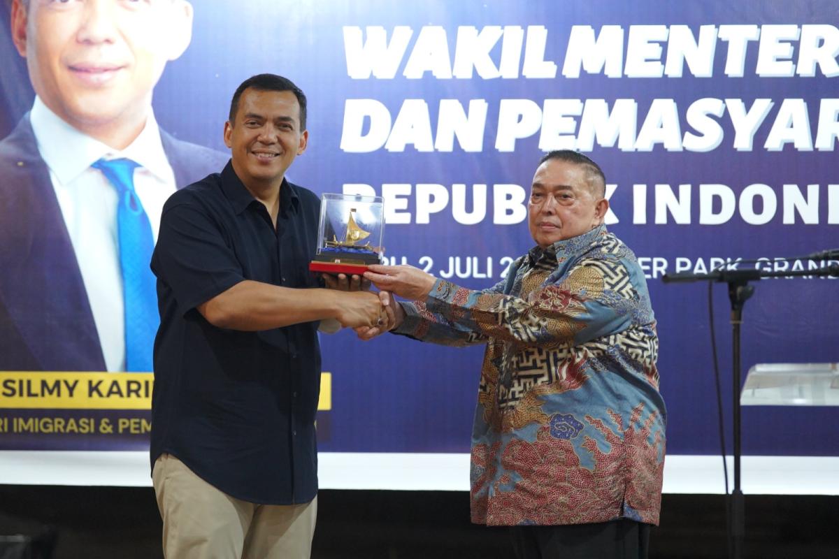 Silaturahmi Wagub Sulbar dengan Wamen Imigrasi dan Pemasyarakatan Bahas Masalah Lapas dan Imigrasi Sulbar