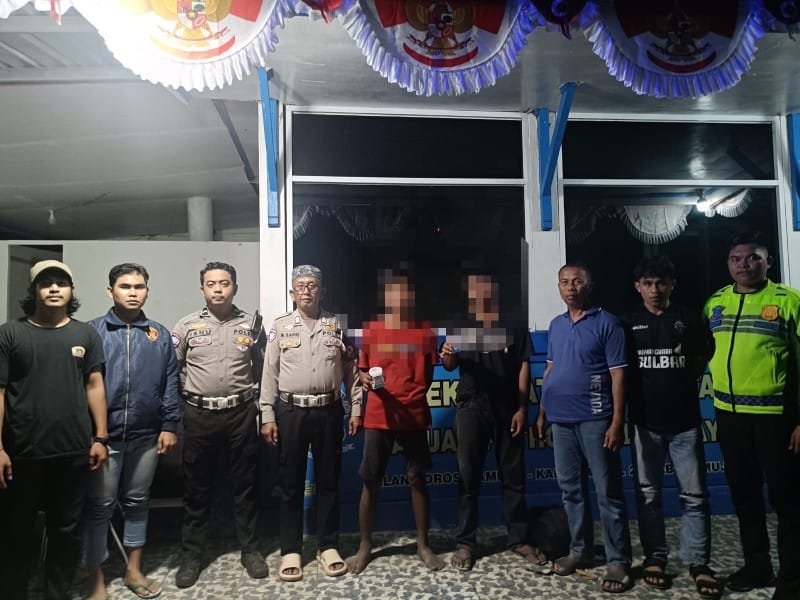 Dua Pria Positif Narkoba Diamankankan PJR Ditlantas Polda Sulbar
