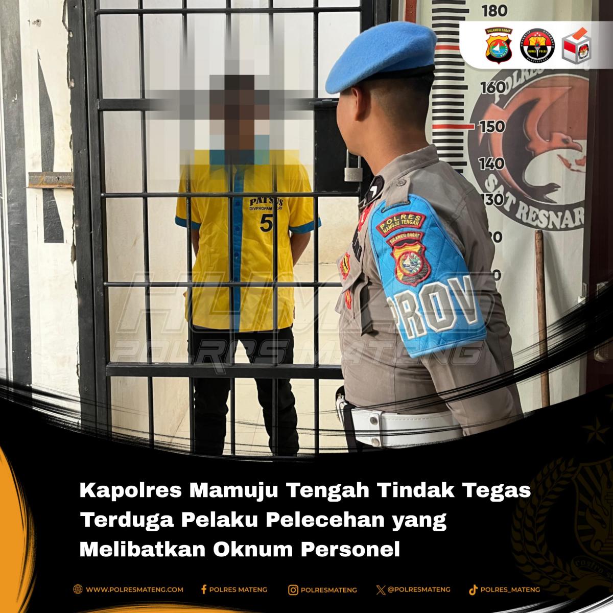 Kapolres Mamuju Tengah Tindak Tegas Dugaan Pelecehan yang Melibatkan Oknum Personel