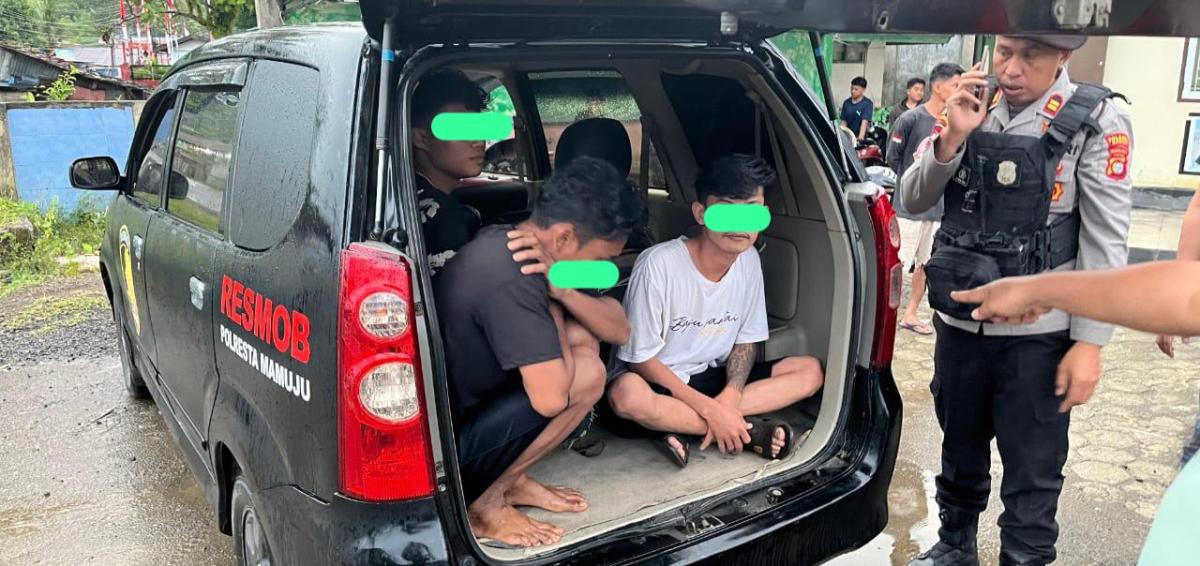 Kasat Samapta Polresta Mamuju Pimpin Gabungan Piket Fungsi Datangi TKP Adanya Aduan Pengeroyokan di Tadui