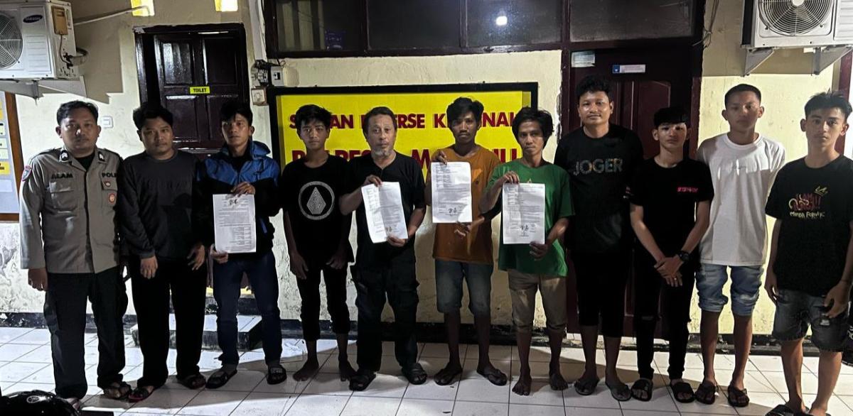 Resmob Polresta Mamuju Fasilitasi Restorative Justice Kasus Pengrusakan Rumah di BTN Griya Cahaya Masannang